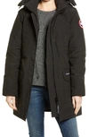 Canada Goose Rossclair Padded Hooded Parka In Black