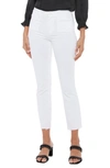 Paige Cindy High Rise Cropped Straight Jeans In Crisp White In Crisp White