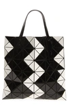 Bao Bao Issey Miyake White & Black Lucent Zigzag Tote Bag In White/ Black