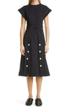 PROENZA SCHOULER TWIST GABARDINE DRESS,R2123011-AY127