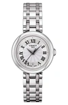 Tissot Women's Swiss Bellissima Stainless Steel Bracelet Watch 26mm In Silver