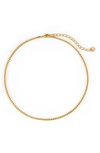 Brook & York Emma Box Chain Choker In Gold