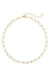 Brook & York Colette Chain Link Choker Necklace In Gold