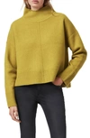 Allsaints Orsa Turtleneck Sweater In Mustard Yellow