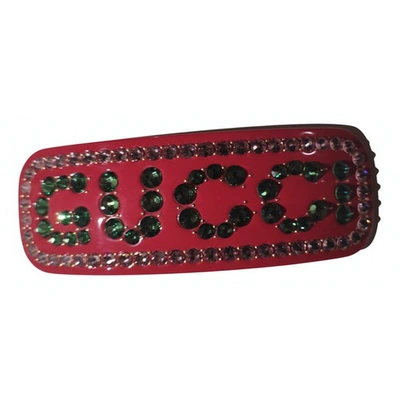 Pre-owned Gucci Red Hair Accessories