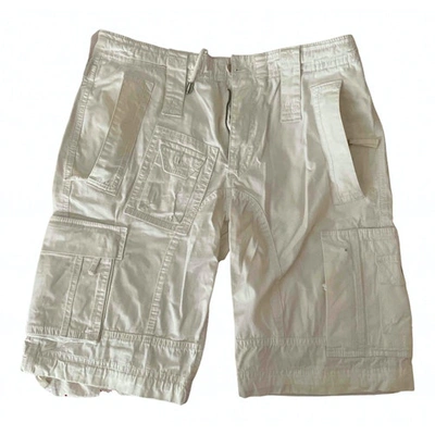 Pre-owned D&g White Cotton Shorts
