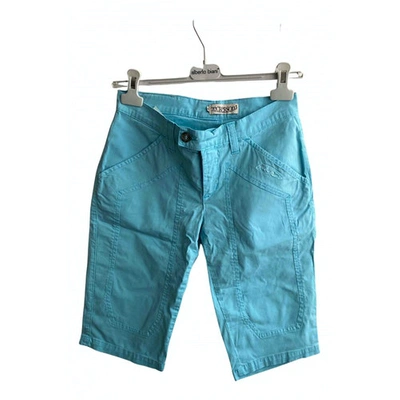 Pre-owned Jeckerson Turquoise Cotton Shorts