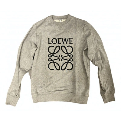 Pre-owned Loewe Grey Cotton Knitwear & Sweatshirts