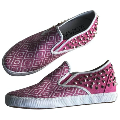 Pre-owned Kim & Zozi Cloth Trainers In Pink