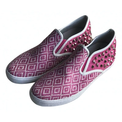 Pre-owned Kim & Zozi Cloth Trainers In Pink