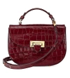 ASPINAL OF LONDON Saddle mock-croc leather saddle bag