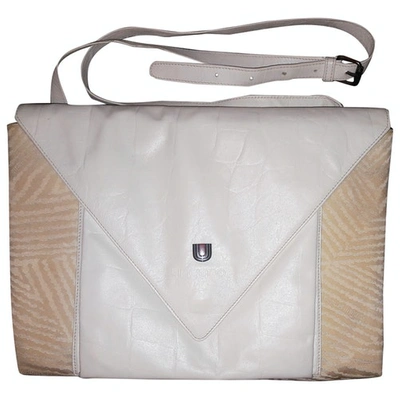 Pre-owned Emanuel Ungaro Cloth Crossbody Bag In White