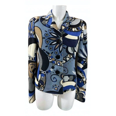 Pre-owned Emilio Pucci Wool Short Vest In Multicolour
