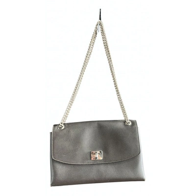 Pre-owned Serapian Leather Handbag In Brown
