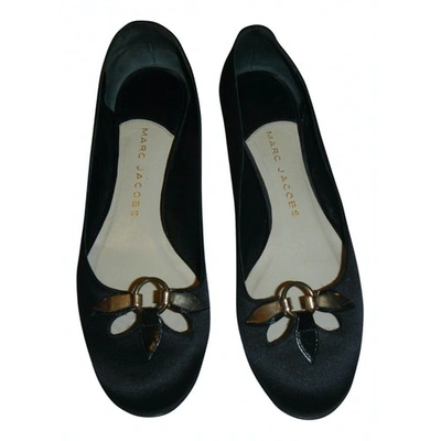 Pre-owned Marc Jacobs Cloth Ballet Flats In Black