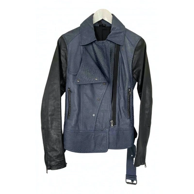 Pre-owned Edun Leather Jacket In Black