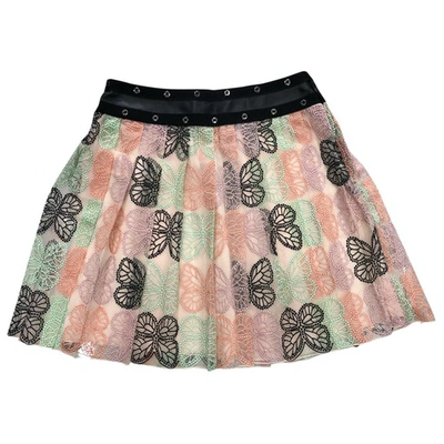 Pre-owned Giamba Mini Skirt In Multicolour