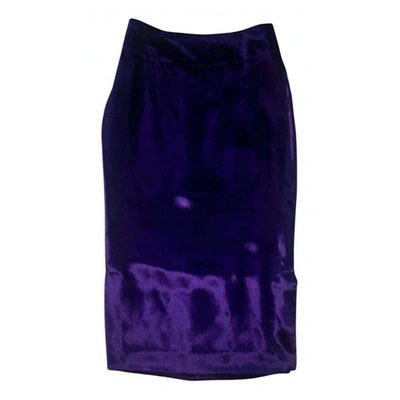 Pre-owned Patrizia Pepe Mid-length Skirt In Purple