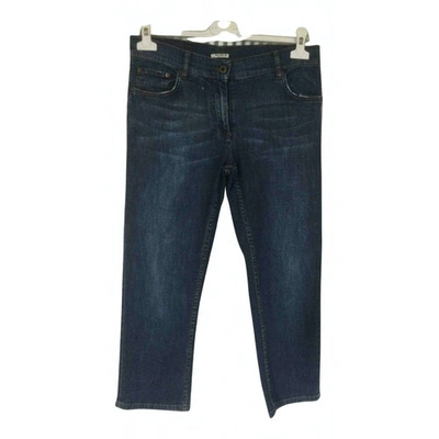 Pre-owned Miu Miu Short Jeans In Blue