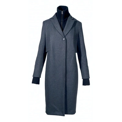 Pre-owned Veronica Beard Wool Coat In Grey