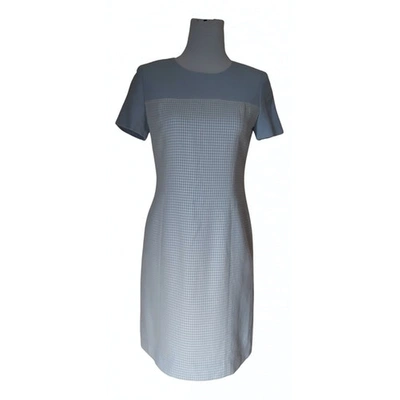 Pre-owned Courrèges Wool Mid-length Dress In Blue