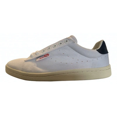 Pre-owned Superga Cloth Trainers In White