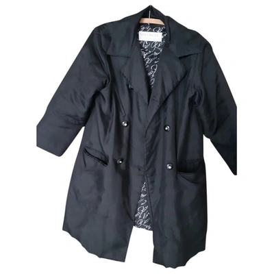 Pre-owned Nina Ricci Black Synthetic Coat