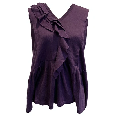 Pre-owned Marni Cashmere Vest In Purple