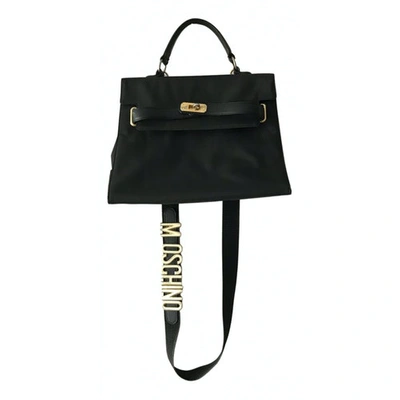 Pre-owned Moschino Cloth Crossbody Bag In Black