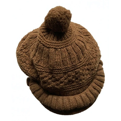 Pre-owned Y's Wool Hat In Brown