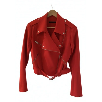Pre-owned Christopher Kane Wool Jacket In Red