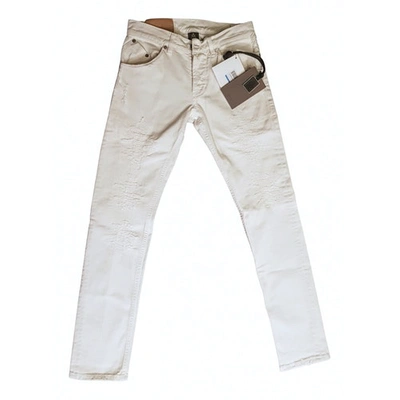 Pre-owned Dondup White Cotton Jeans