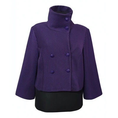 Pre-owned Joseph Ribkoff Purple Polyester Jacket