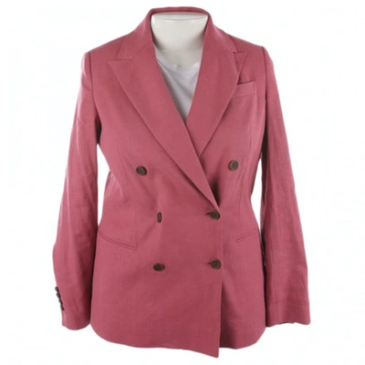 Pre-owned Brunello Cucinelli Linen Blazer In Pink