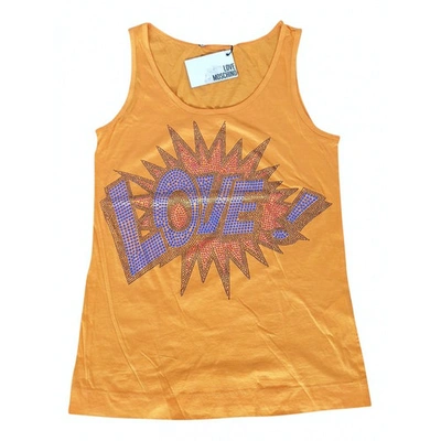 Pre-owned Moschino Love Vest In Orange