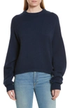 TIBI SCULPTED SLEEVE HIGH/LOW CASHMERE SWEATER,885551898814