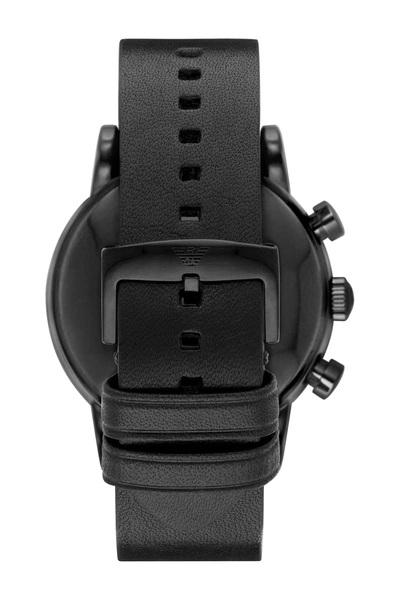 Emporio Armani Analog Quartz Dress Watch, 46mm In Black