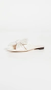 Loeffler Randall Daphne Flat Metallic Sandals In Shimmer