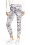 Hue Active Tie Dye Skimmer Performance Leggings In Grey