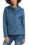 Barbour Flyweight Cavalry Quilted Jacket In China Blue