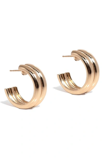 Young Frankk Women's Varro Gold-plated Hoop Earrings