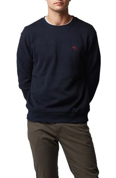 Rodd & Gunn Logo Detail Sweatshirt In Eclipse