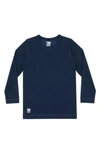 Shop Tom & Teddy Kids' Long Sleeve Rashguard In Deep Blue