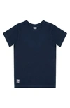 Tom & Teddy Boys' Short Sleeve Rash Guard Tee - Little Kid, Big Kid In Deep Blue