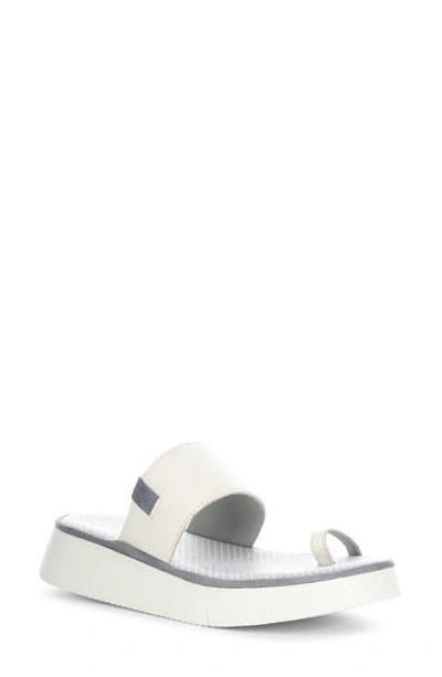 Fly London Chev Sandal In Off White Bridle