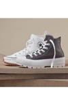 Converse Chuck Taylor All Star Run Star Hike High Top Platform Sneaker In Midnight Navy/ Egret