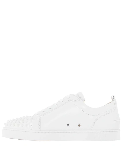 Christian Louboutin "louis Junior Spikes" Sneakers In White