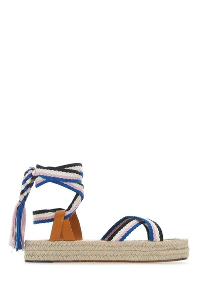 Isabel Marant Woven-strap Espadrille Sandals In Blue