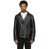 ACNE STUDIOS BLACK LEATHER BIKER JACKET