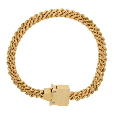 Alyx Gold Cubix Chain Necklace With Fixed Buckle In Gld Gold Shiny